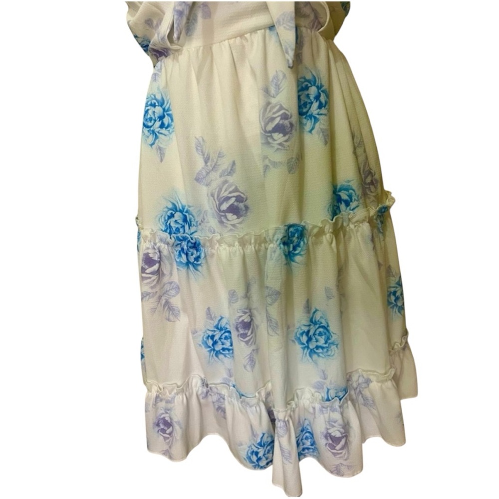 Floral Mini Smocked Sun Dress for Women Size S Small - Picture 9 of 16